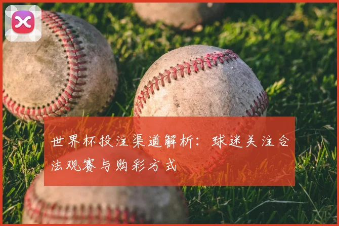 世界杯投注渠道解析：球迷关注合法观赛与购彩方式